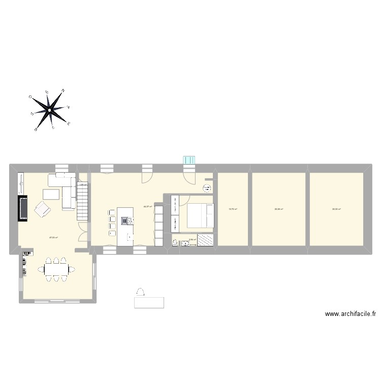 Logis du bocage projet complet. Plan de 18 pièces et 285 m2