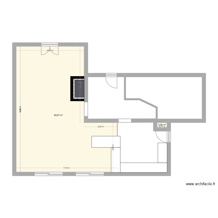 rdv vironvay 2. Plan de 2 pièces et 51 m2