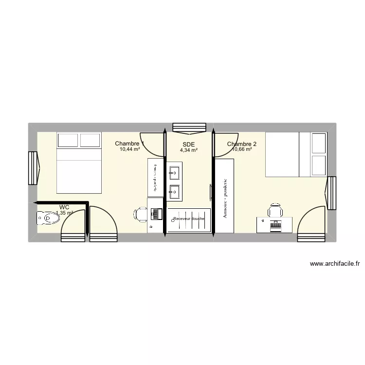 Hotin. Plan de 4  et 27 m²