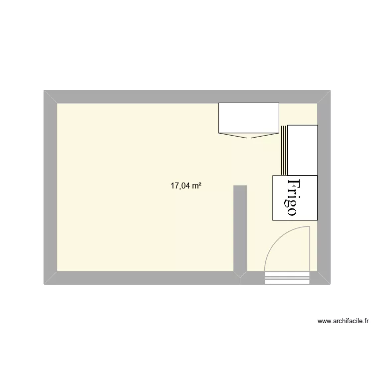 appartement. Plan de 1 et 17 m² appartement. Plan de 1 et 17 m²