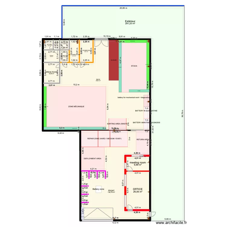 NEW WH V1. Plan de 13 et 740 m² NEW WH V1. Plan de 13 et 740 m²