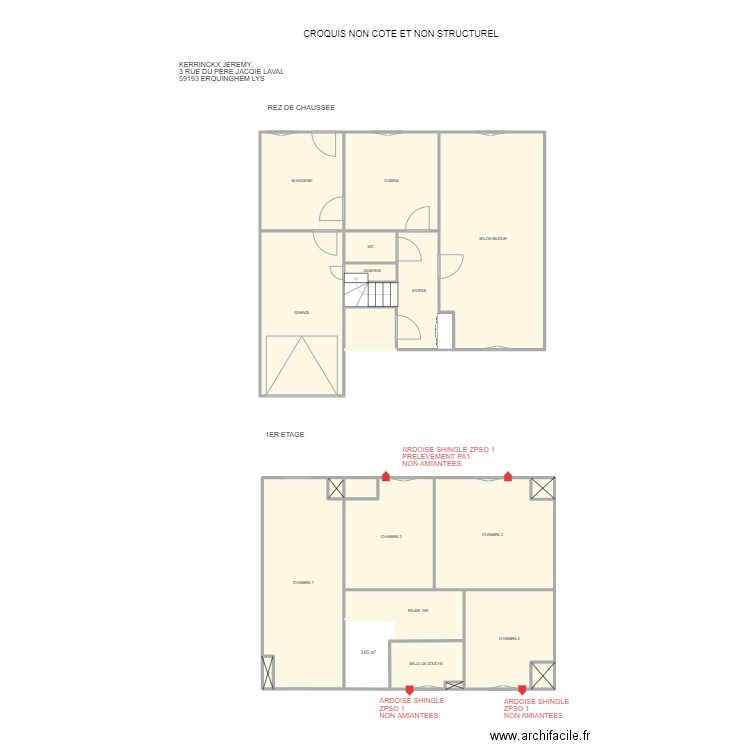 KERRINCKX ERQ. Plan de 0 pièce et 0 m2