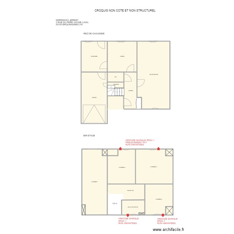 KERRINCKX ERQ. Plan de 21 pièces et 141 m2