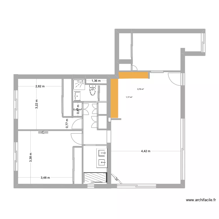 le clemenceau. Plan de 