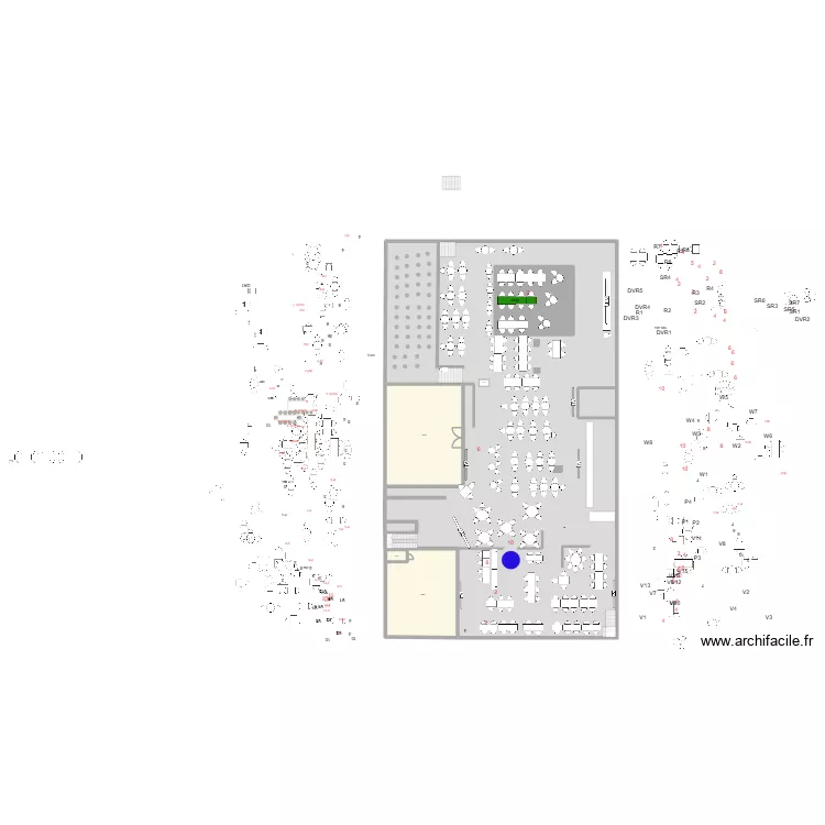 rdc stadium.. Plan de 5 et 2071 m² rdc stadium.. Plan de 5 et 2071 m²