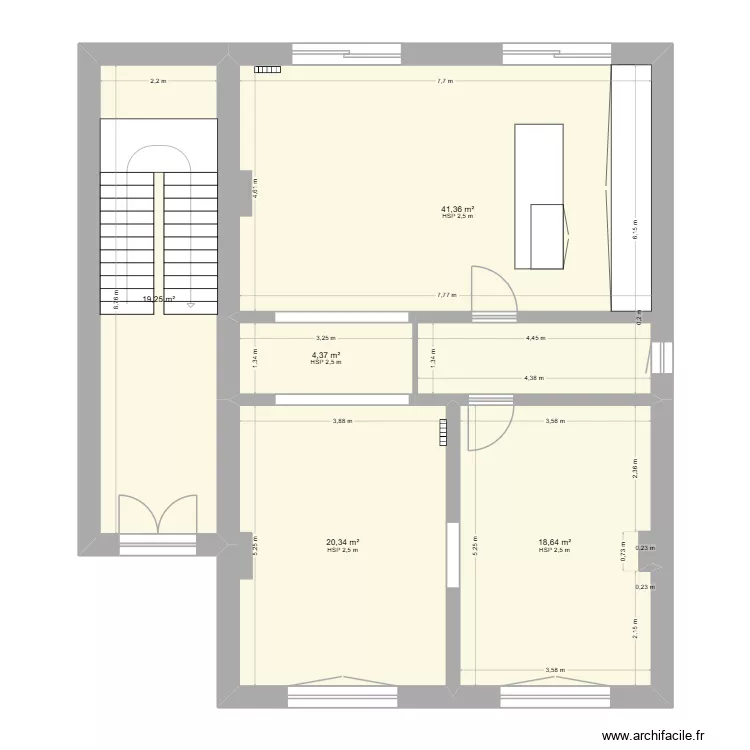 R+1SDB. Plan de 5 et 104 m² R+1SDB. Plan de 5 et 104 m²