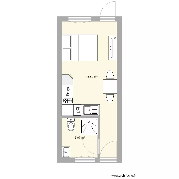 Studio. Plan de Studio. Plan de