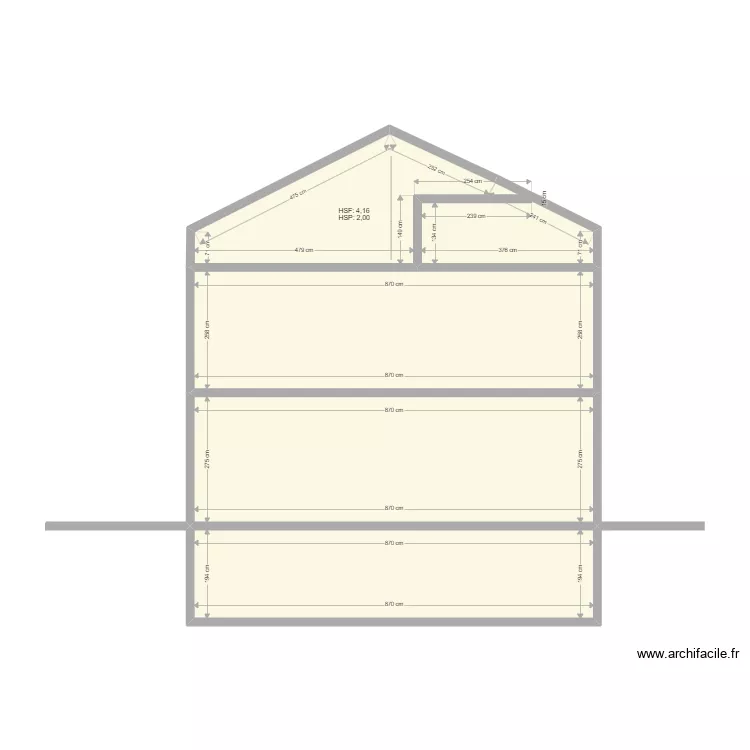 Modèle coupe Cave rez 1e grenier 1. Plan de Modèle coupe Cave rez 1e grenier 1. Plan de