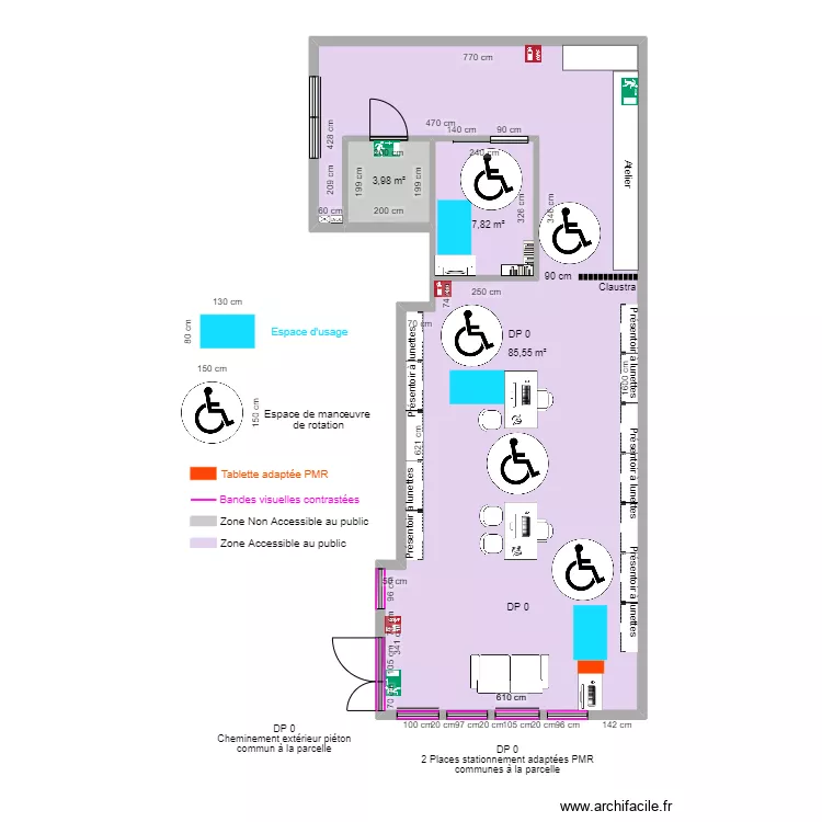 PROPTICA APRES TRAVAUX ESPACE ROTATION. Plan de PROPTICA APRES TRAVAUX ESPACE ROTATION. Plan de