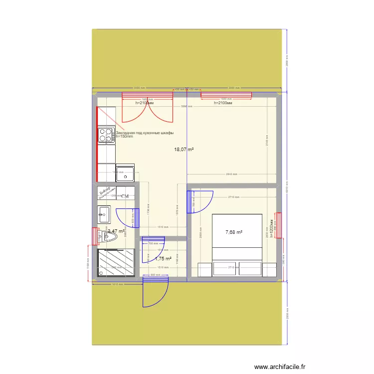  36 Пушкино. Plan de 