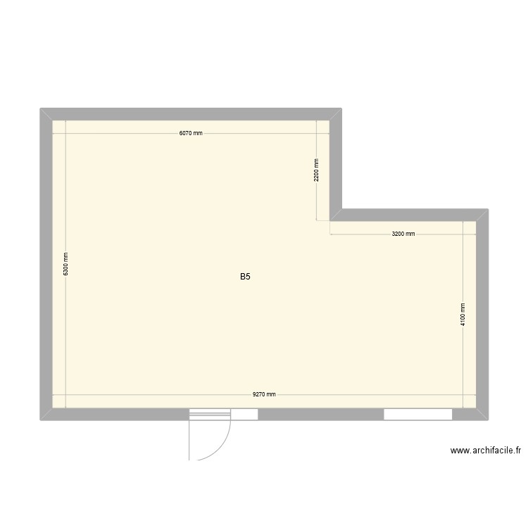 Local vélo Bâtiment 5. Plan de 1 pièce et 51 m2