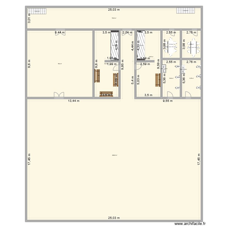 Plan Gymnase de la Gare-Etage. Plan de 0 pièce et 0 m2