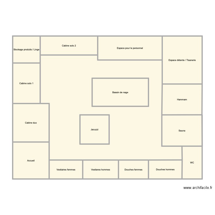 Plan SPA. Plan de 0 pièce et 0 m2