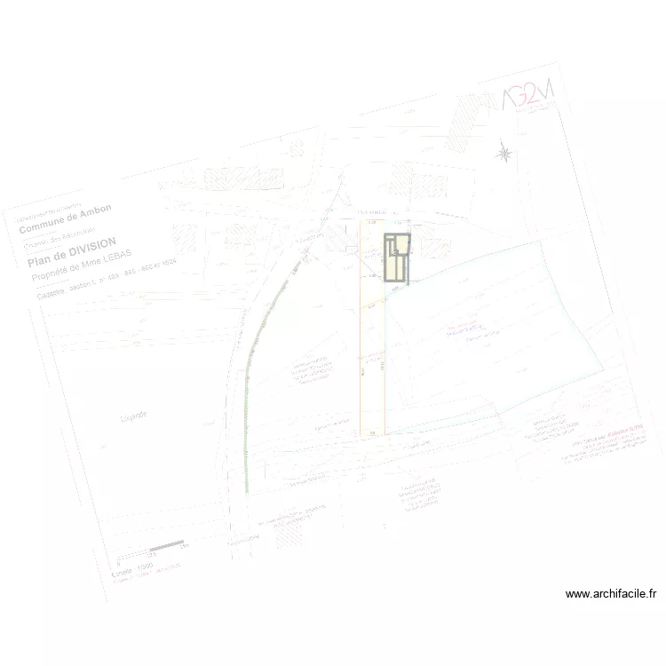 AMBON 2eme ptojet. Plan de 12  et 241 m²