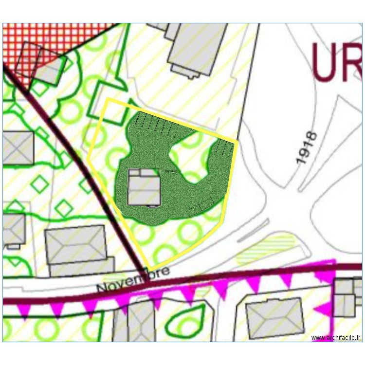 Parking Tassin. Plan de 0 pièce et 0 m2