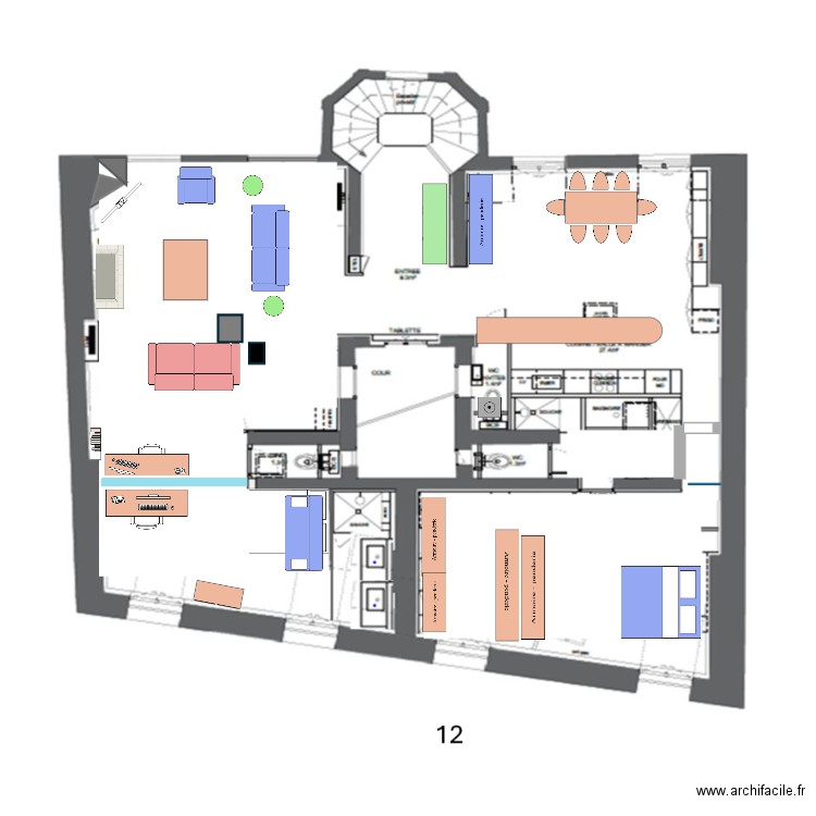 Vaurigard 98. Plan de 0 pièce et 0 m2