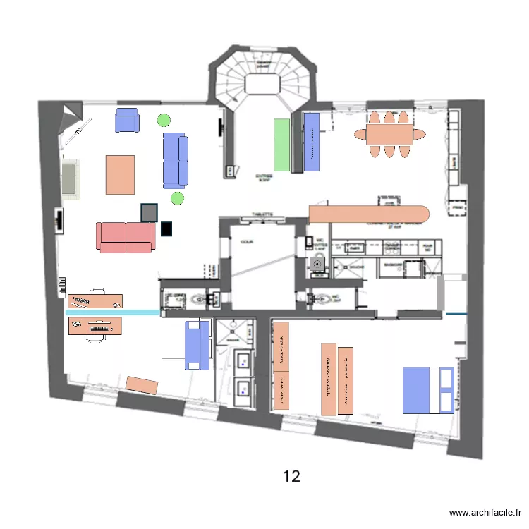 Vaurigard 98. Plan de 