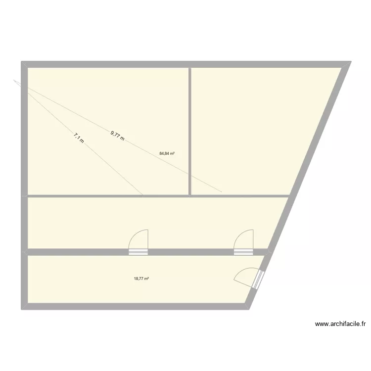 SAS 4 saisons Sou toiture. Plan de 