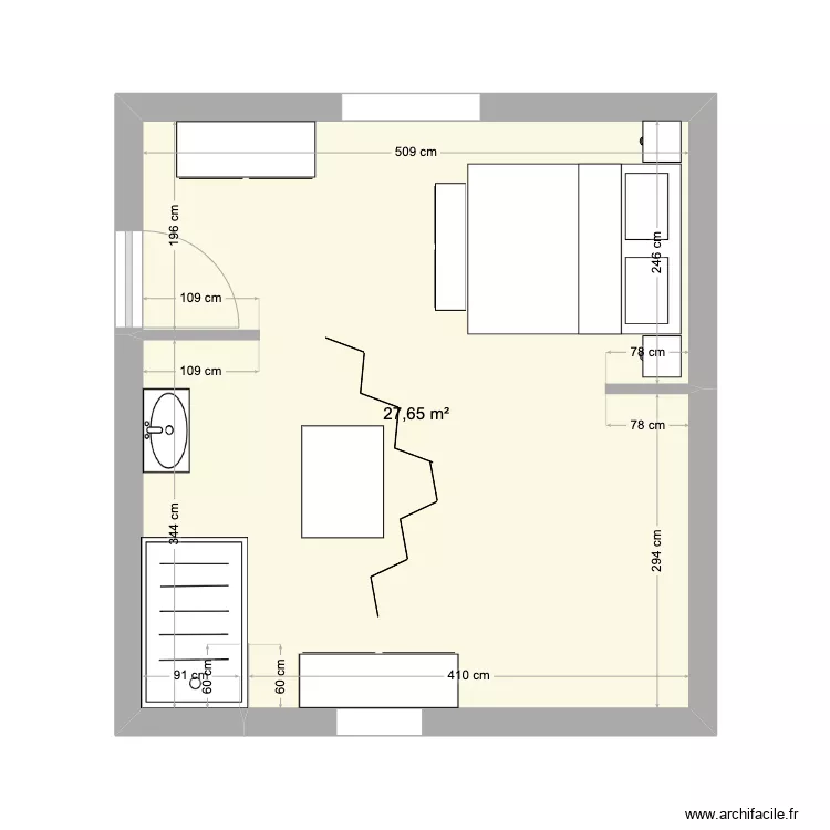 Chambre 1. Plan de Chambre 1. Plan de