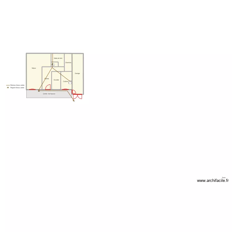 Demigny maison lafond. Plan de 