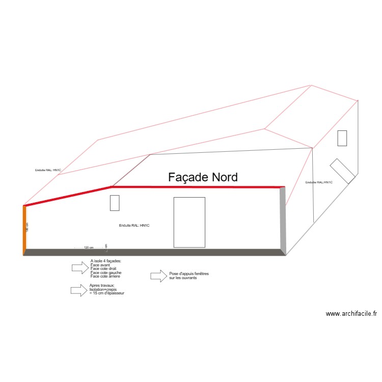 Façade RIPACHE. Plan de 0 pièce et 0 m2