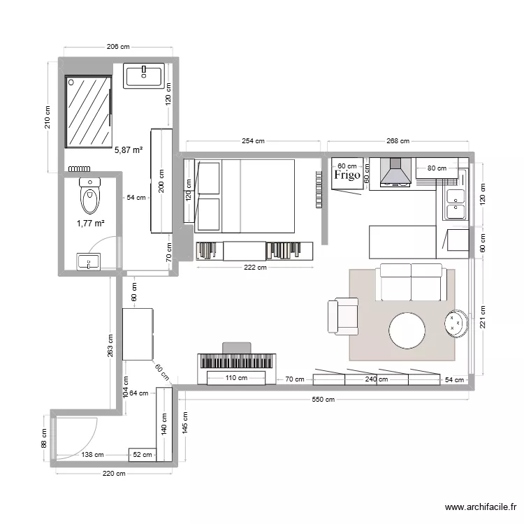 SAINT LEGER am&eacute;nag&eacute;. Plan de 
