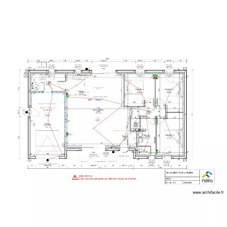 JOUBERT ROBIN. Plan de 