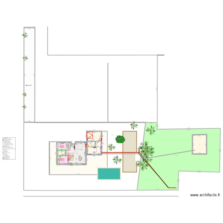 maison 3. Plan de 18 pièces et 848 m2