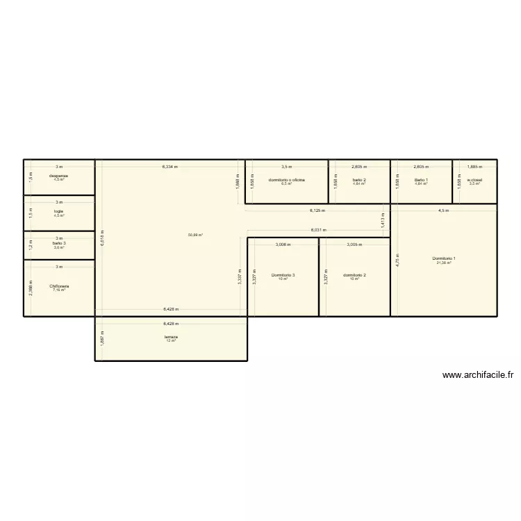 PUERTO VARAS 2. Plan de 14 et 150 m² PUERTO VARAS 2. Plan de 14 et 150 m²