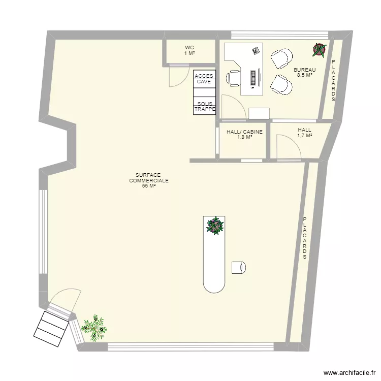 REZ COM BELGRADE. Plan de 7 pièces et 70 m²