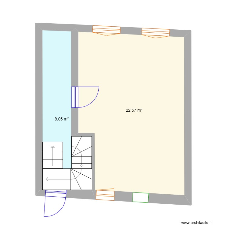 Ma maison3. Plan de 2 pièces et 31 m2