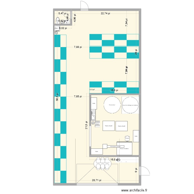 St-Apollinaire VO6. Plan de 2 pièces et 153 m2