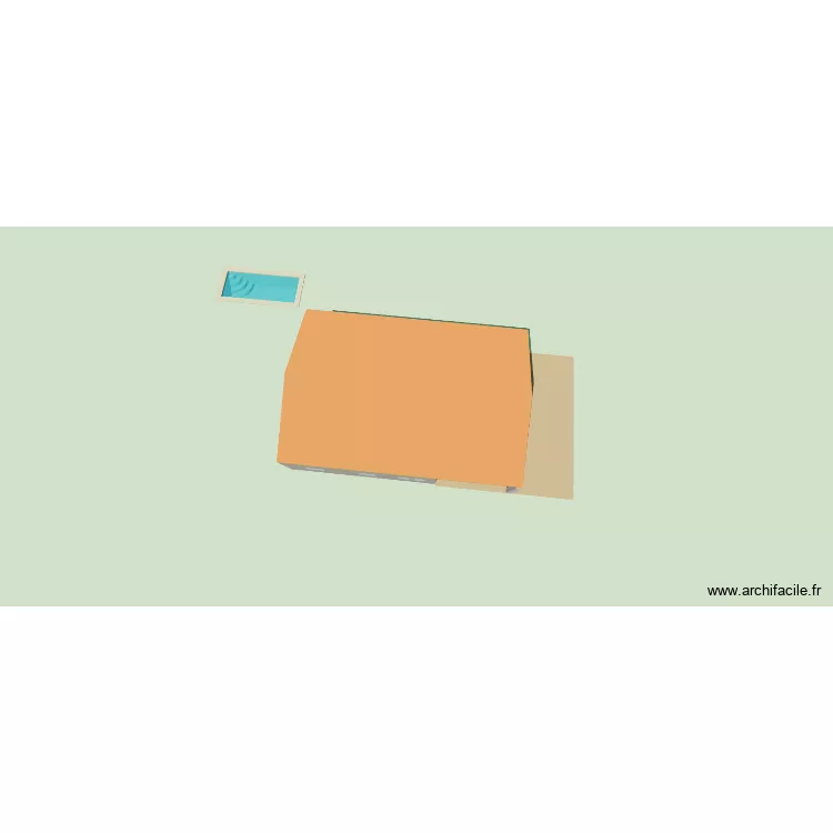 522 ch haut maugariel 0B. Plan de 5  et 95 m²