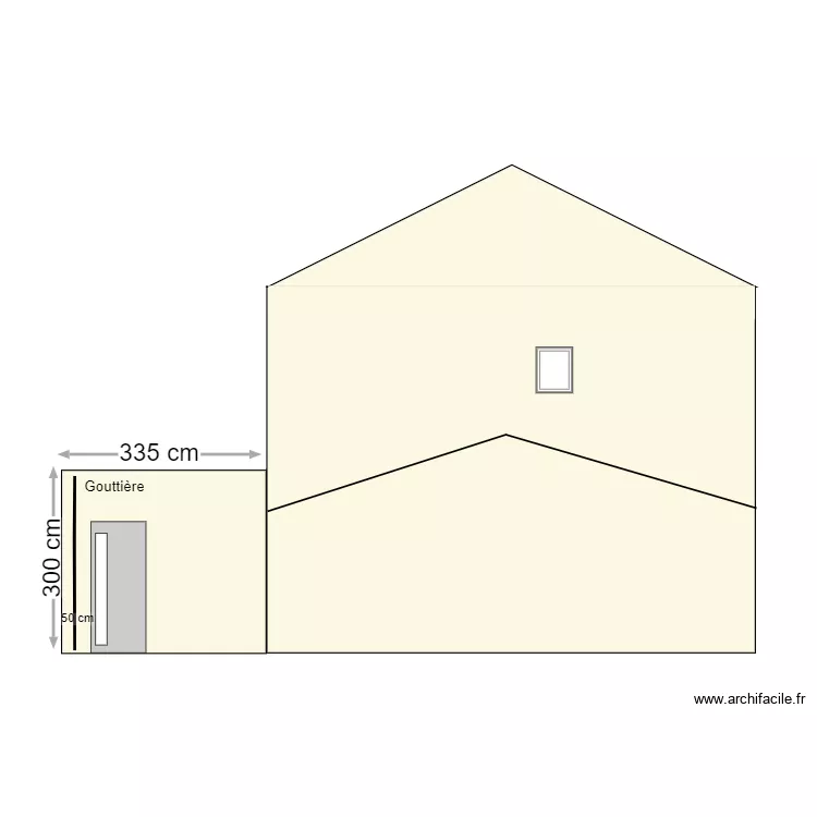 DP4 Nord Est avant travaux. Plan de 