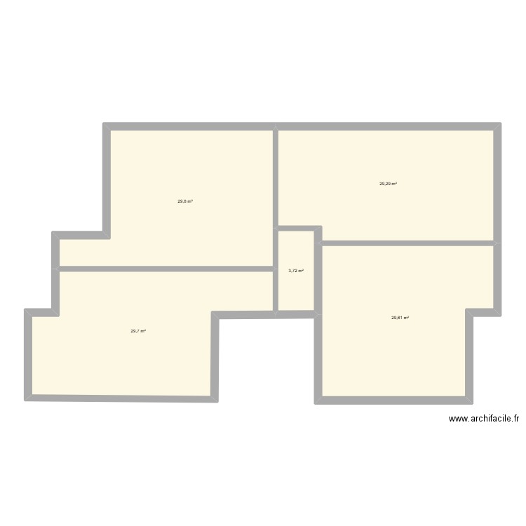 TERRASSE YASSINE 2. Plan de 5 pièces et 122 m2