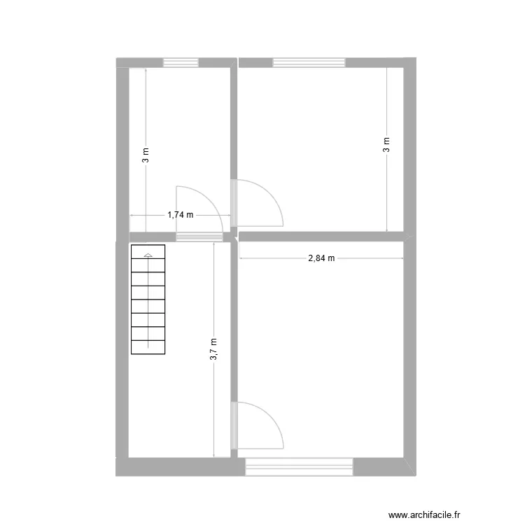 Maison Bray-Dunes - Etage 1. Plan de 