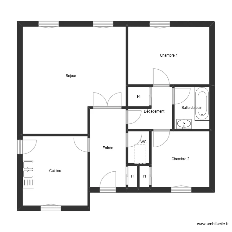 Scaprim divers. Plan de 11  et 75 m²