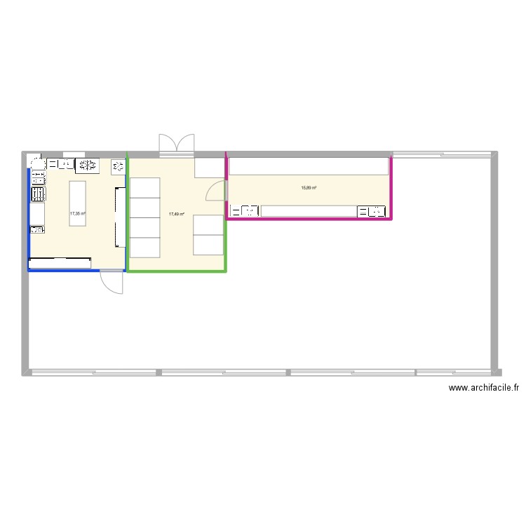 chalet 4m50. Plan de 0 pièce et 0 m2