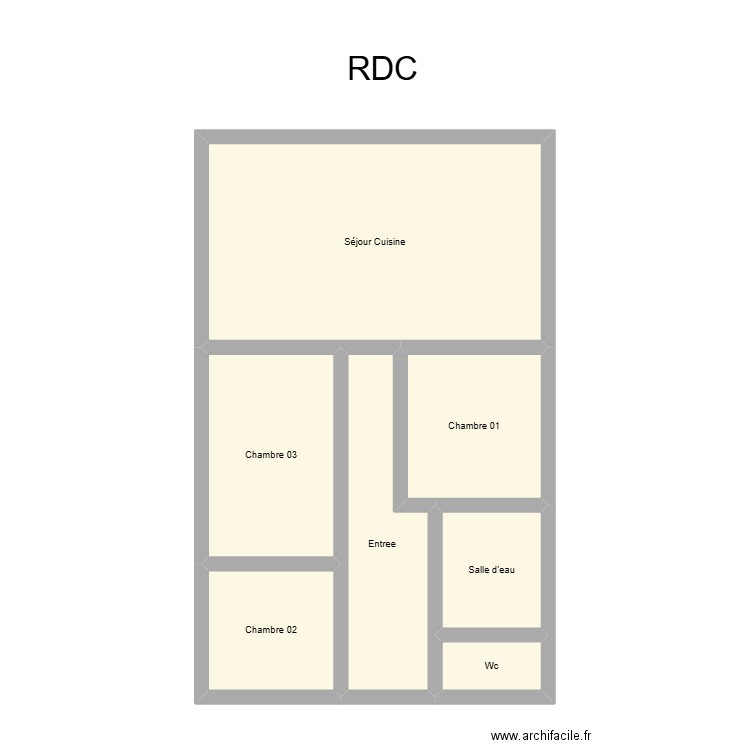 350602342. Plan de 7 pièces et 60 m2