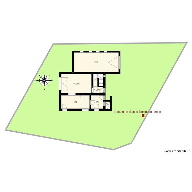 BARRIAL. Plan de 19 pièces et 572 m2