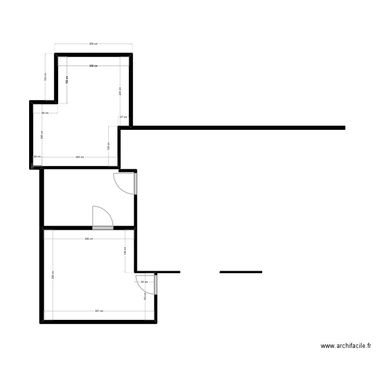 Chalet rv22. Plan de 2 pièces et 19 m2