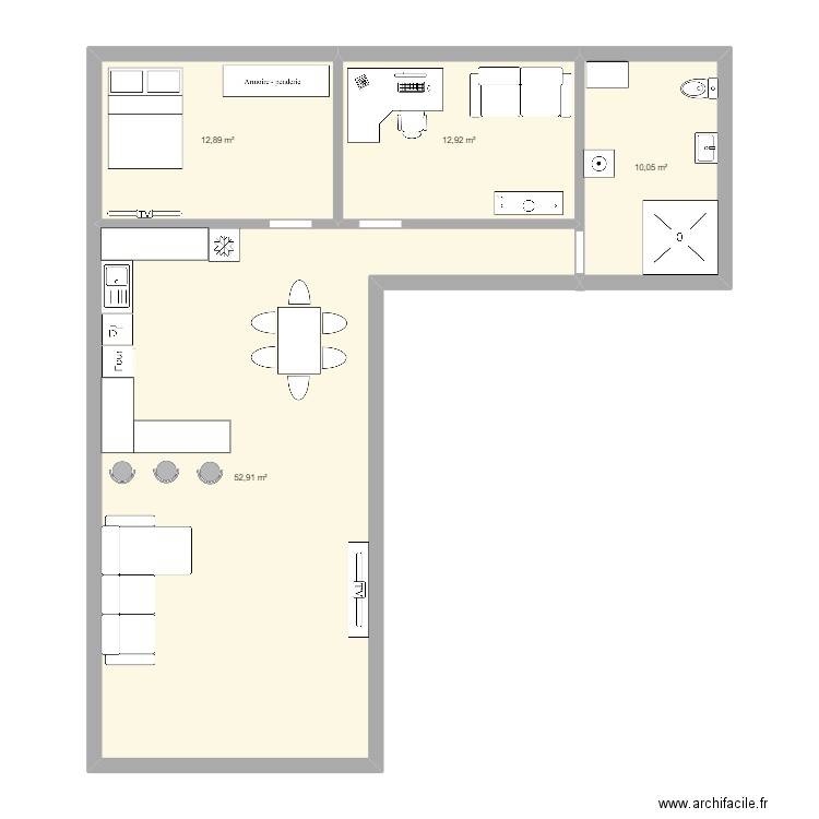 thom. Plan de 0 pièce et 0 m2