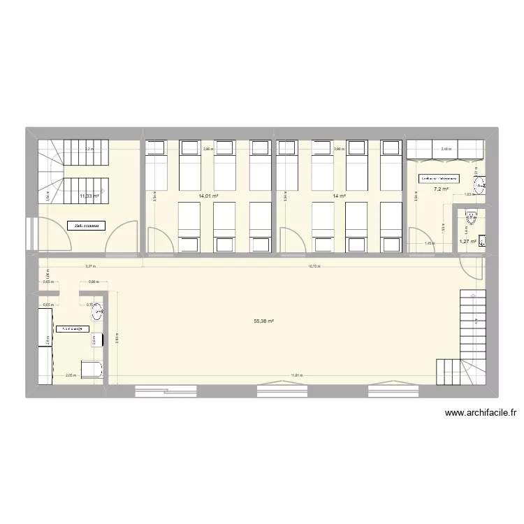 Moza&iuml;k REZ. Plan de 6  et 103 m²