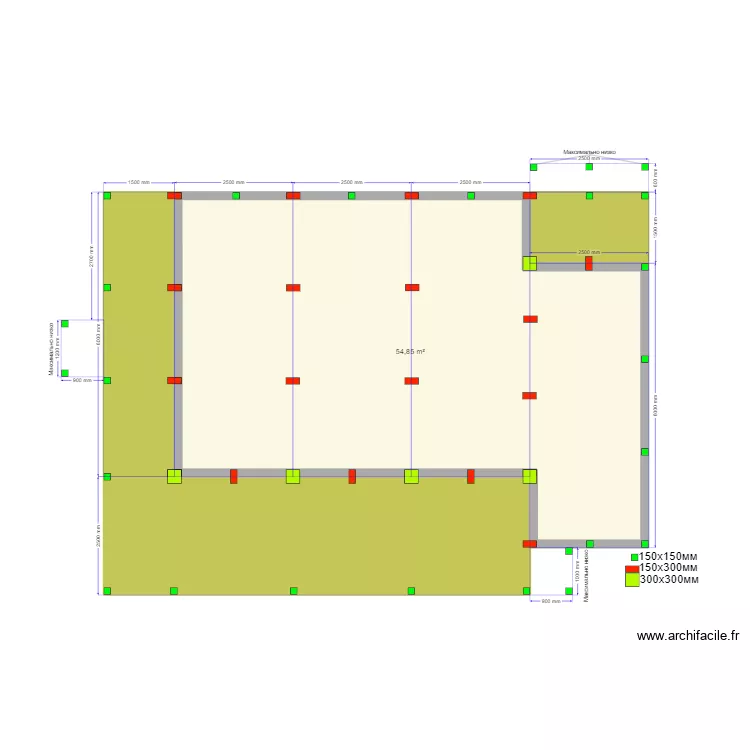 Жанна 105-2 Сваи. Plan de 