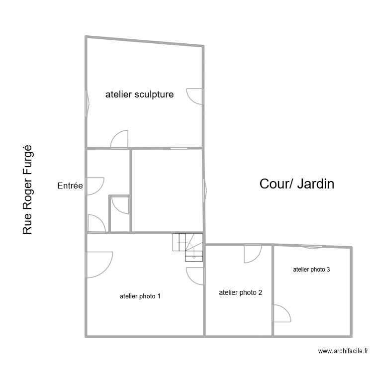 Atelier Josquin Gouilly Frossard. Plan de 6 pièces et 99 m2