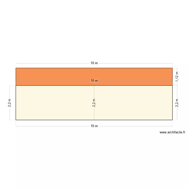face ouest 2. Plan de 