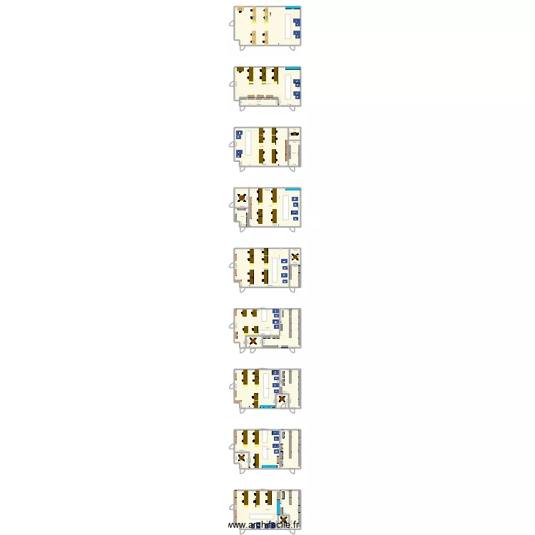 Reprise &eacute;tain R1. Plan de 