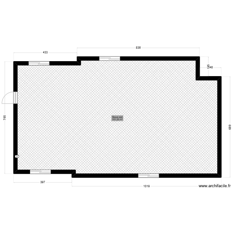 Plancher beton 26 chemin d'Oka-Sur-La-Montagne. Plan de 