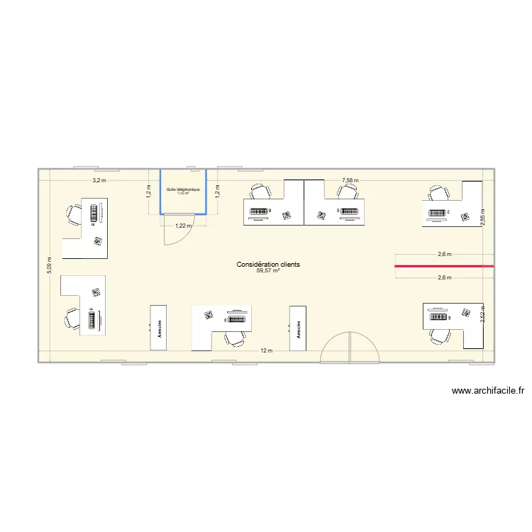 Consid&eacute;ration client Aile NORD - R+2  v2. Plan de 