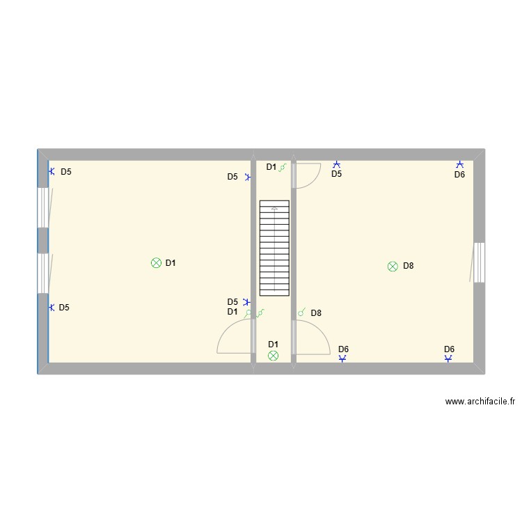 Dim Mons Etage. Plan de 0 pièce et 0 m2